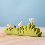 Bumbu Large Wooden Grass with White Flowers · view 1