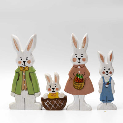 Sale MTW Exclusive - Wooden Bunny Family, 4 pcs
