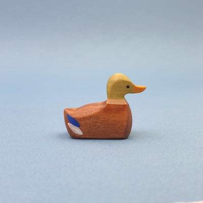 Brin d'Ours Wooden Male Swimming Duck