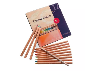Mercurius Stockmar AMA Color Giant Pencils, Set of 12