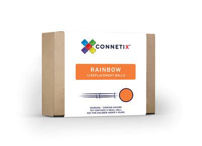 Connetix Tiles 12 Pc Rainbow Replacement Ball Pack
