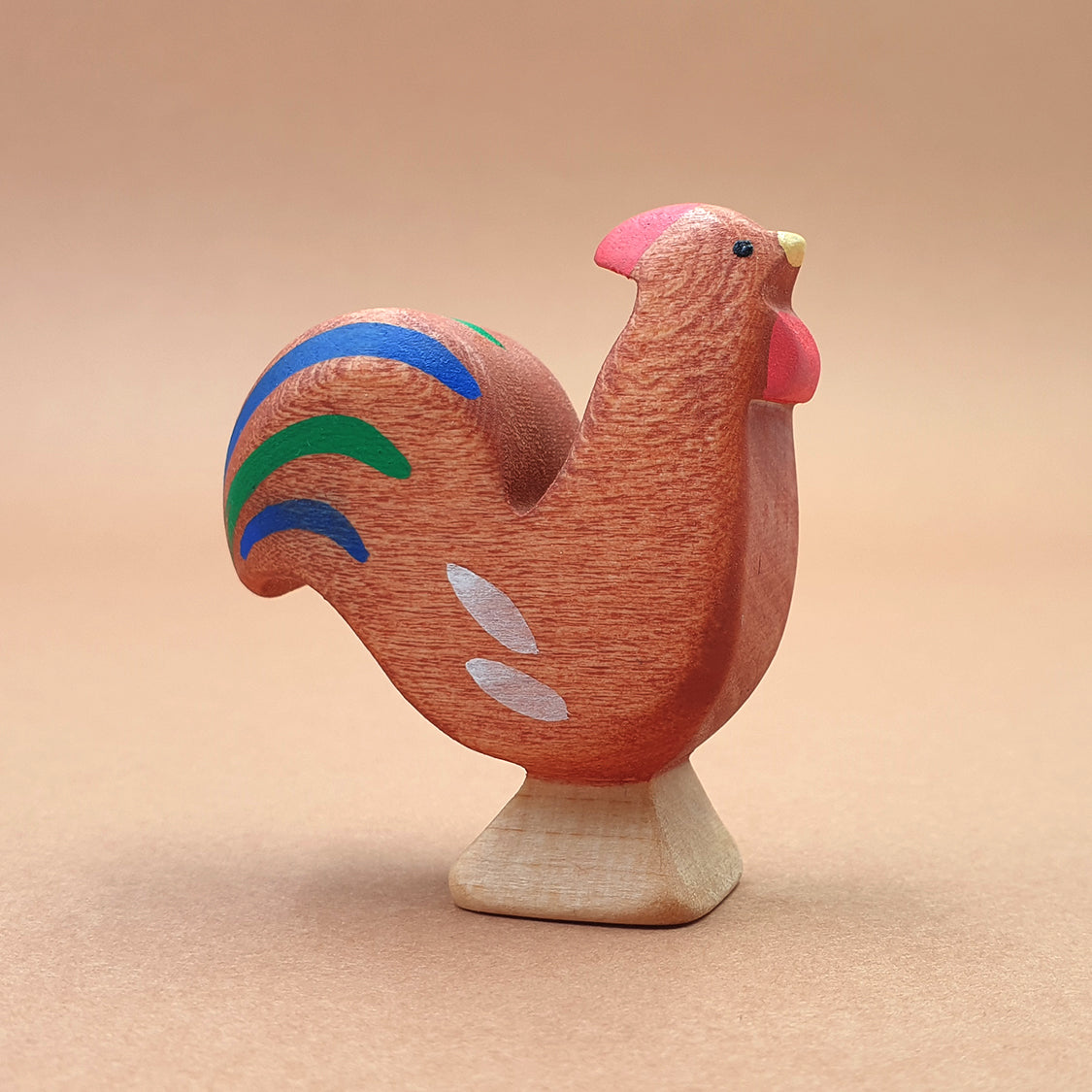 Brin d'Ours Wooden Brown Rooster