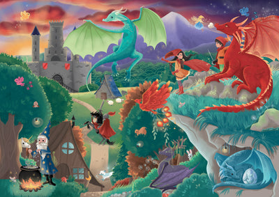 Sale Dragons, Wooden Jigsaw Puzzle