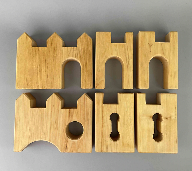 Bauspiel Knight's Castle Extension. 6 pcs