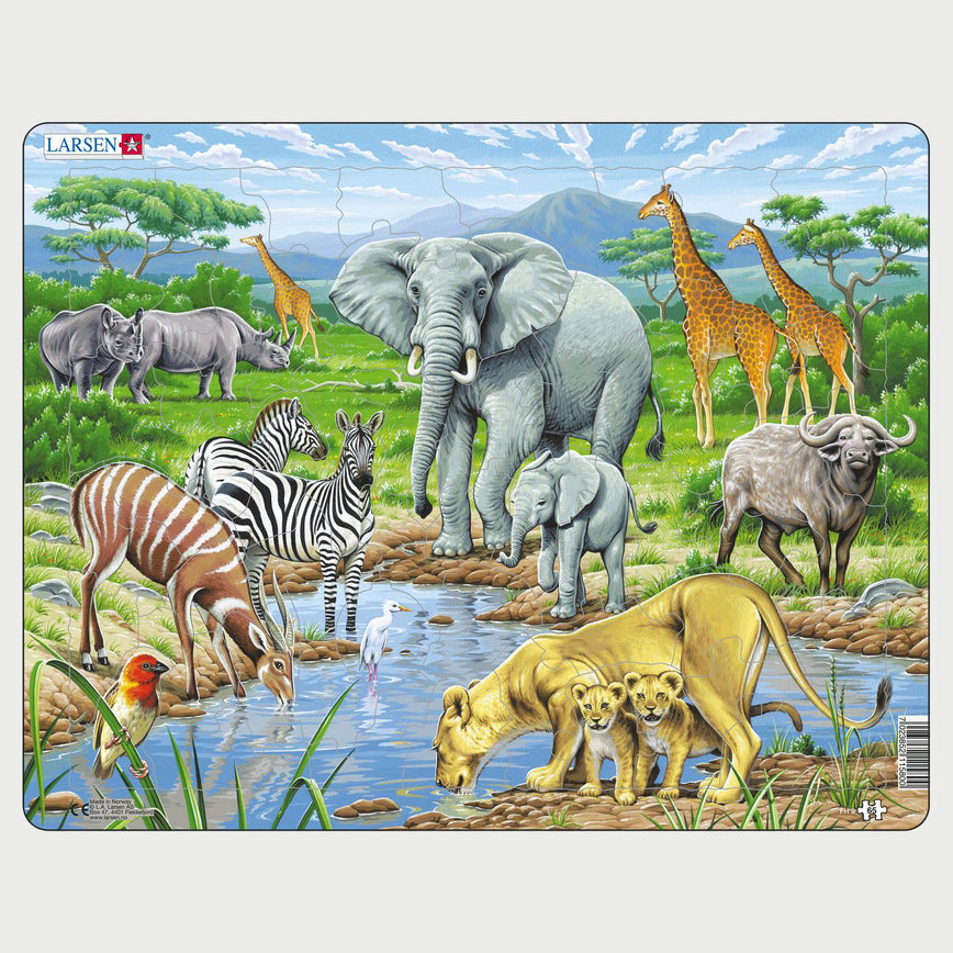 Sale Larsen Watering Hole in the African Savannah Puzzle