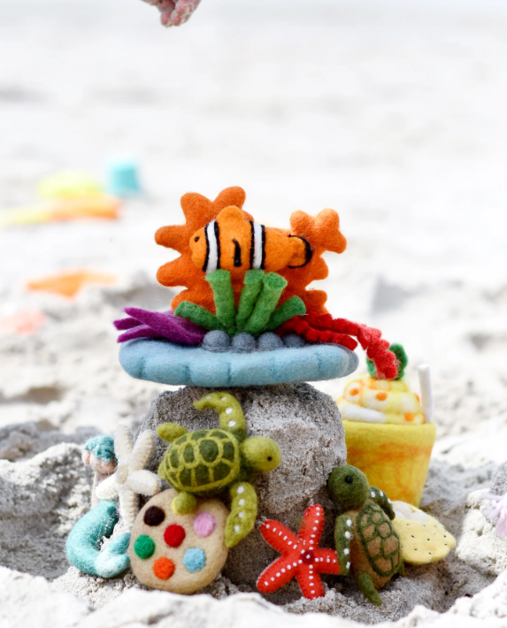 Felt Coral Reef with Clownfish Set