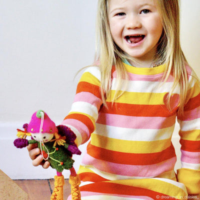 Felt Fairy, Green Dress