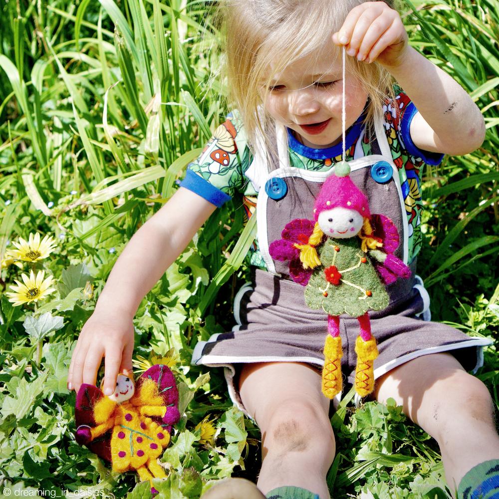 Felt Fairy, Green Dress