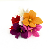 Felt Flowers, Set of 5 (Set B) · view 1