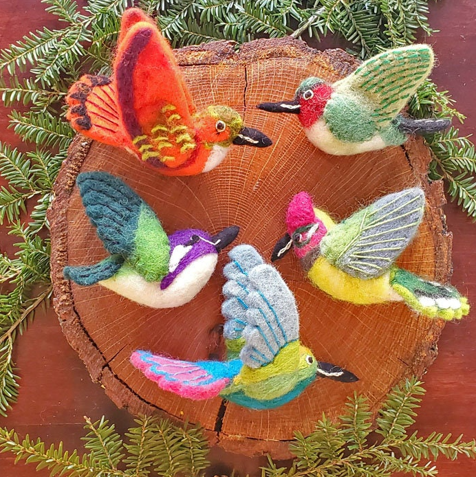 Felt Hummingbird Collection