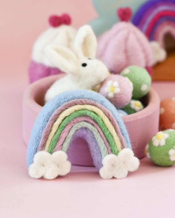 Sale Felt Pastel Rainbows, Set of 3