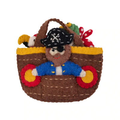 Felt Pirate Puppet Play Bag Set