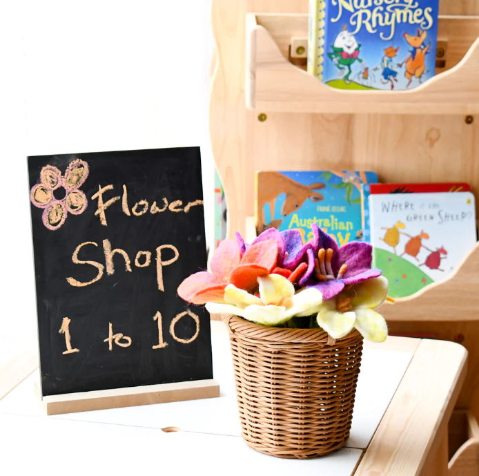 Felt Flowers, Set of 5 (Set A)