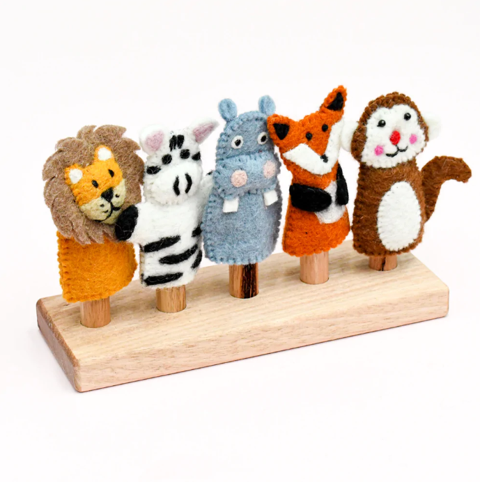 Finger Puppet Stand, 5 Rods