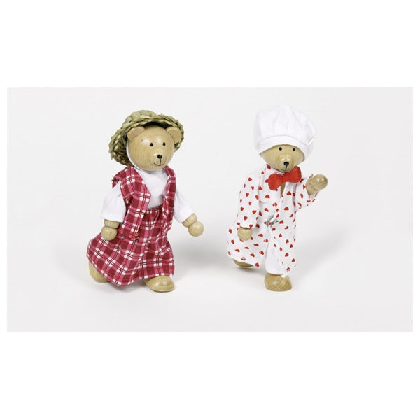 Sale Goki Wooden Dress Up Dolls - Benna & Bennoh Bears