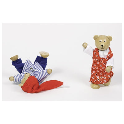 Sale Goki Wooden Dress Up Dolls - Benna & Bennoh Bears