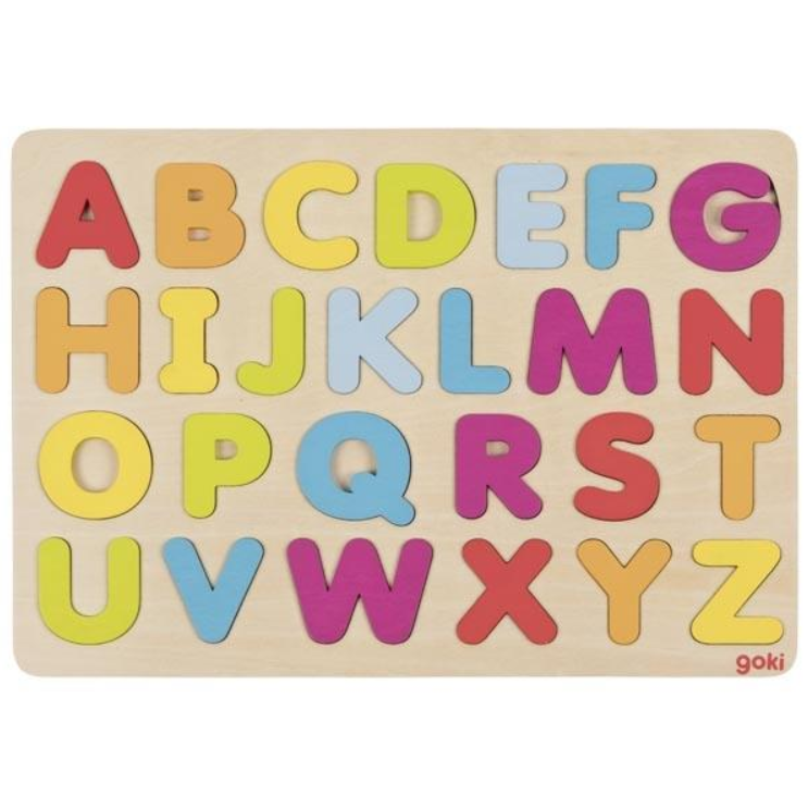 Goki Alphabet Puzzle, Colorful