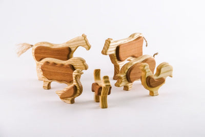 Sale Handmade Wooden Farm Set