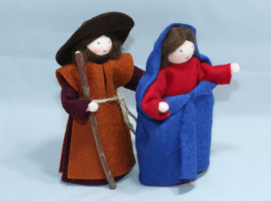 Sale Holy Family with Felted Stable