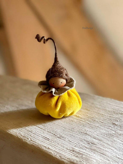 Sale MTW Exclusive Dollbelge Mini Pumpkin Baby, Yellow