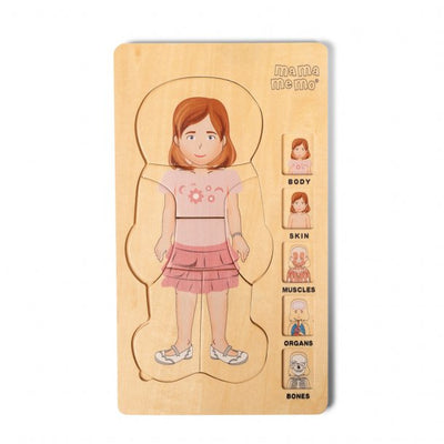 MamaMemo My Body Layer Puzzle, Girl