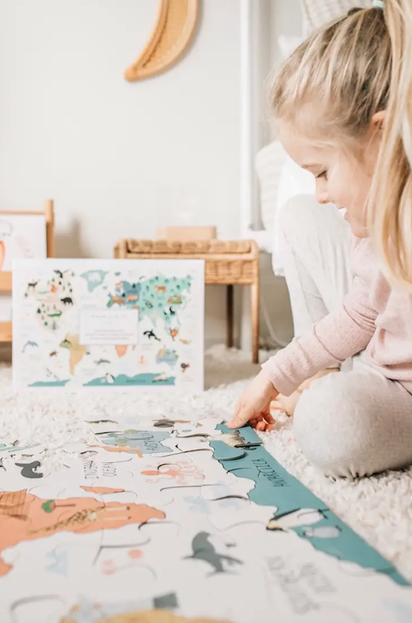 Mindful and Co Kids World Map Floor Puzzle