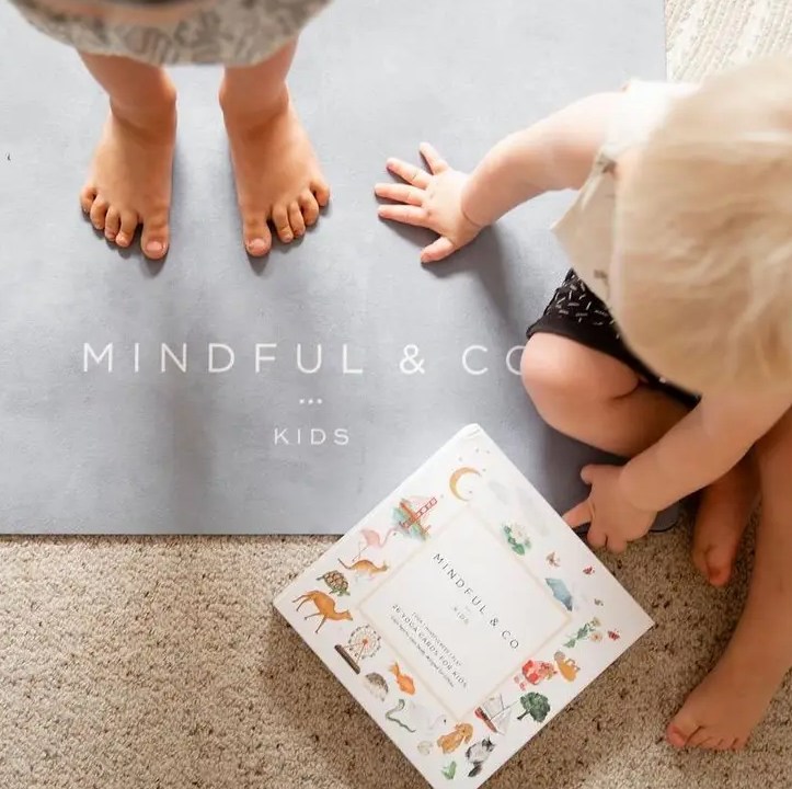 Mindful and Co Kids Yoga Mat, Coal