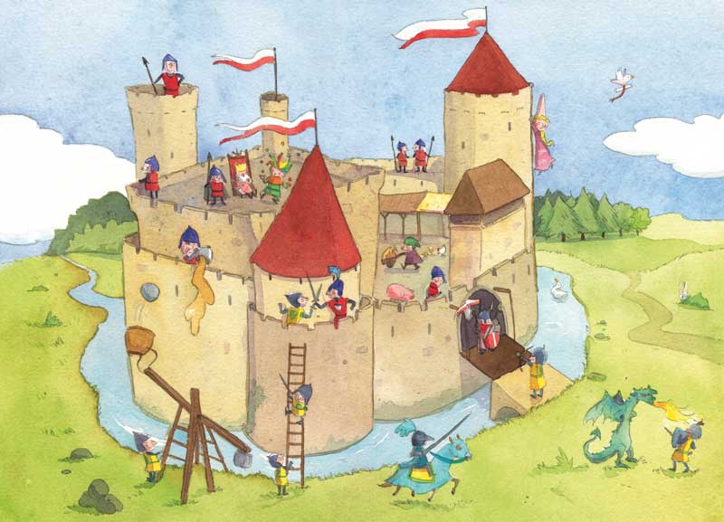 Castle Siege, Wooden Jigsaw Puzzle