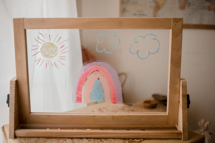 Final Sale Item: Q Toys 4 in 1 Table Easel "Seconds" (Limited Stock)
