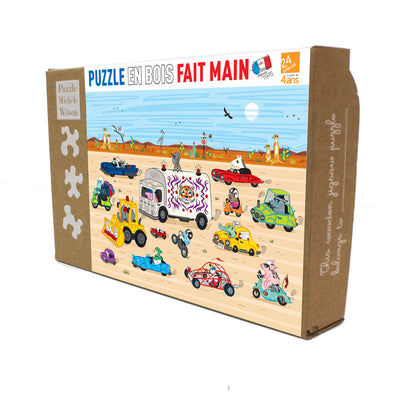 Race in the Desert, Wooden Jigsaw Puzzle
