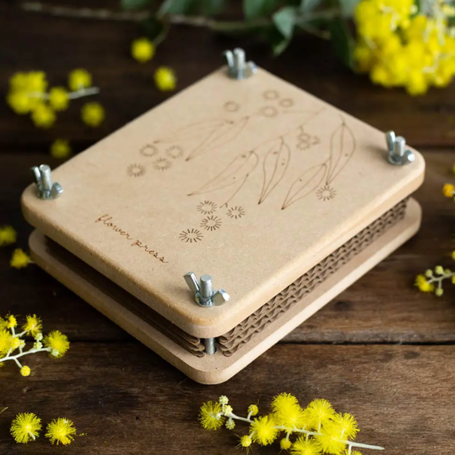 Sale Sow 'n Sow Mini Wooden Flower Press 'Wattle'
