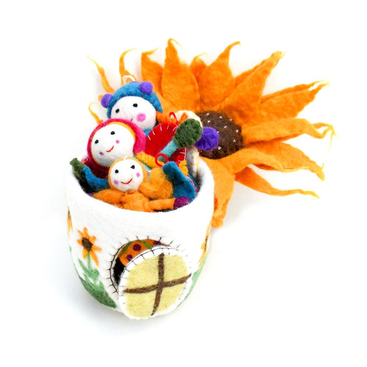 Sale Sunflower Fairy House