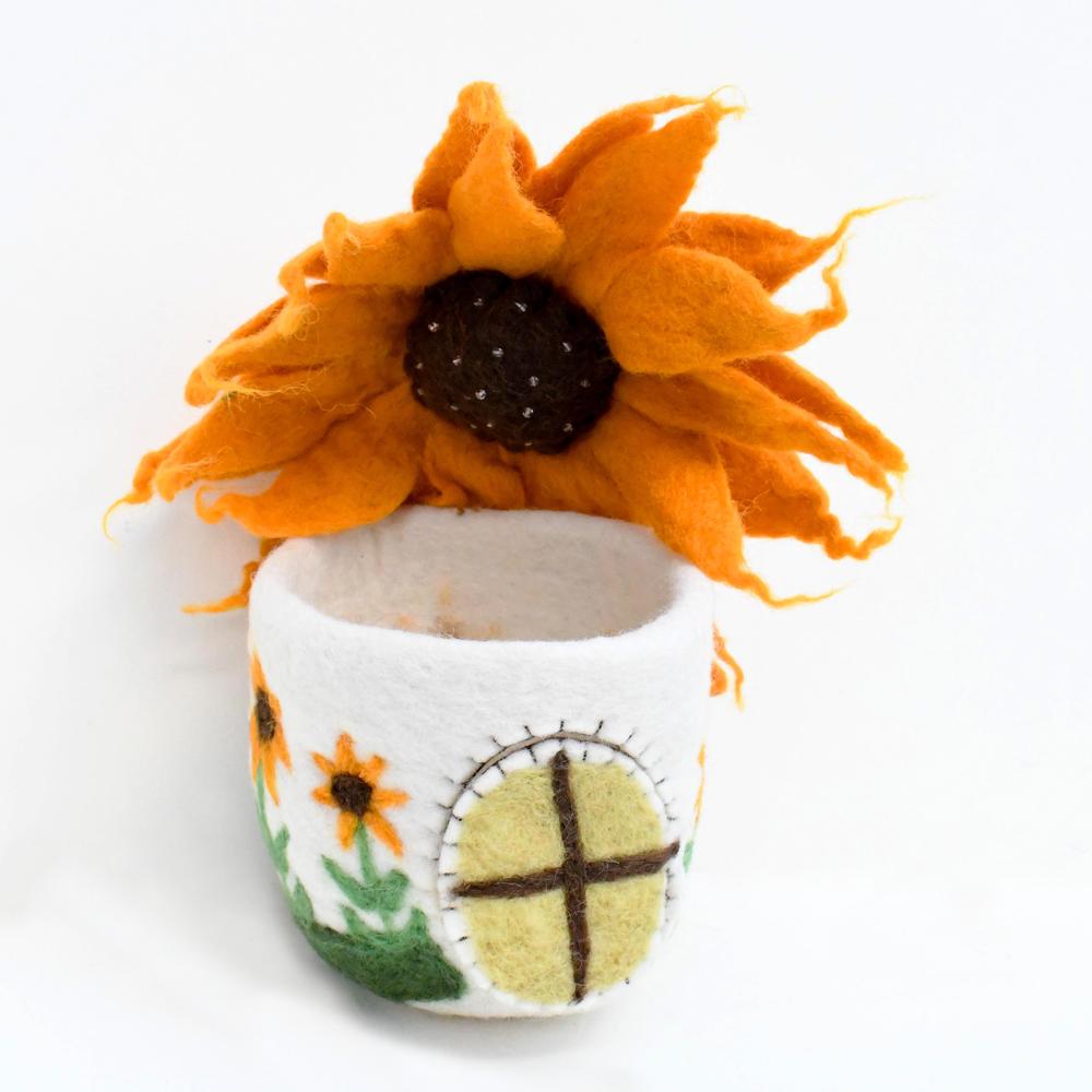 Sale Sunflower Fairy House