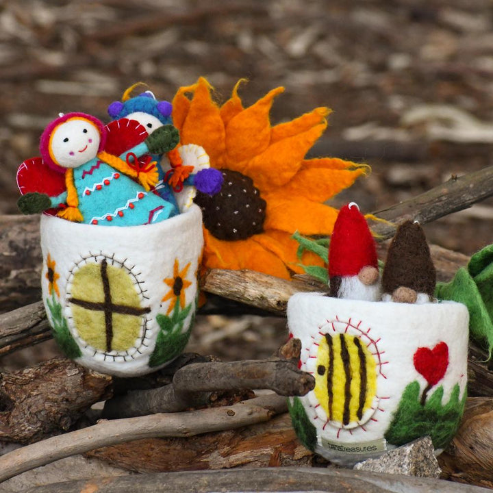 Sale Sunflower Fairy House