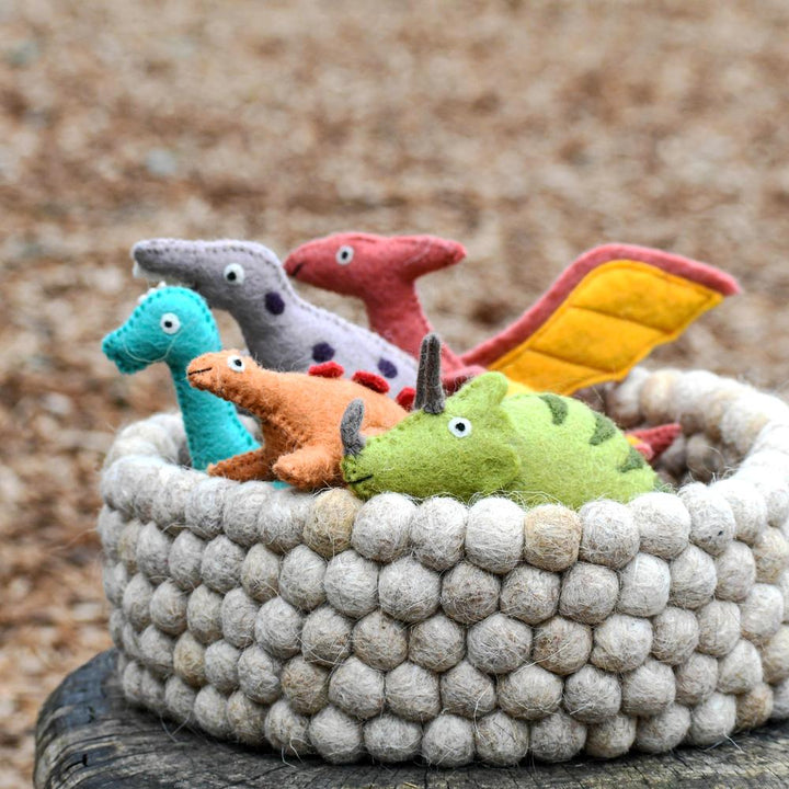 Felt Triceratops Toy