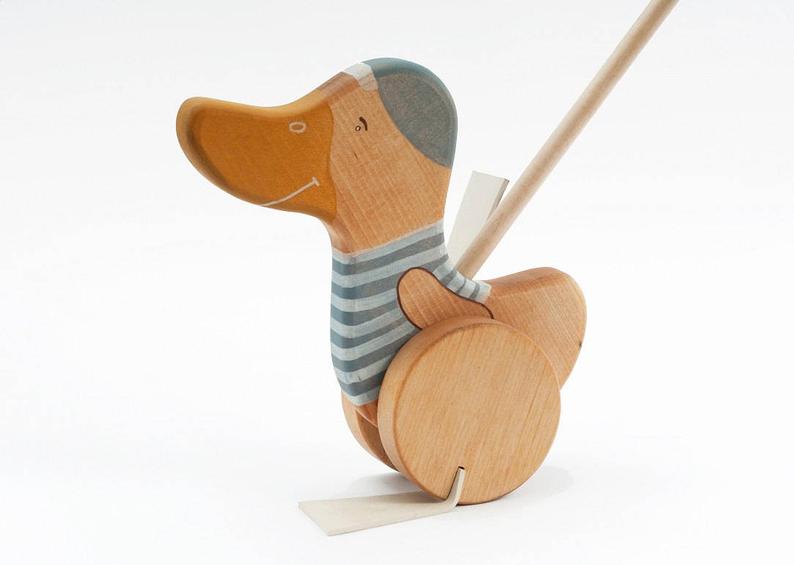 Sale Wooden Duck Push Toy