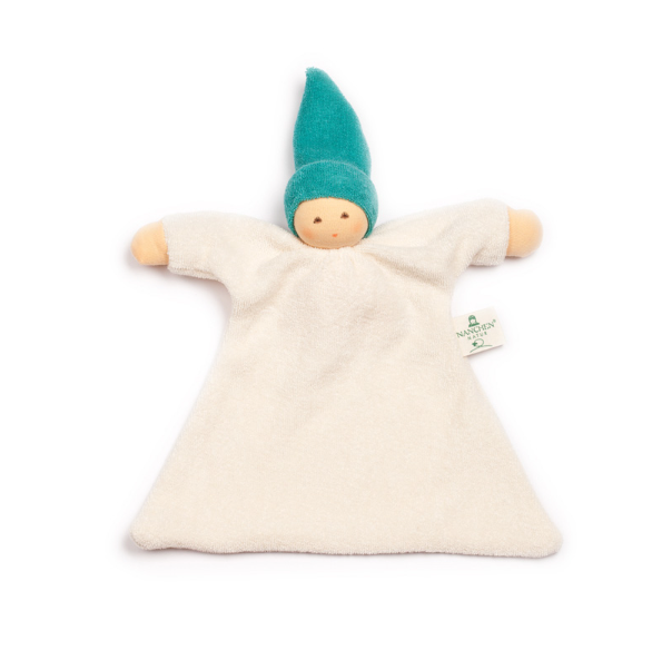 Nanchen Natur Organic Blanket Doll, Turquoise