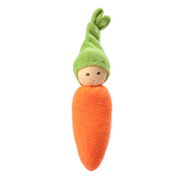 Nanchen Natur Organic Rattle Doll, Carrot