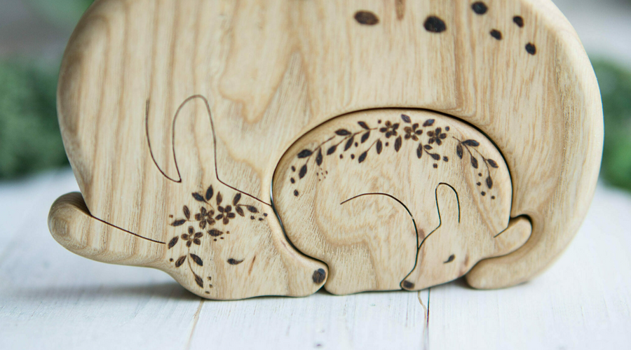 Wooden Deer Puzzle