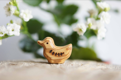 Sale Wooden Duck and Duckling Set
