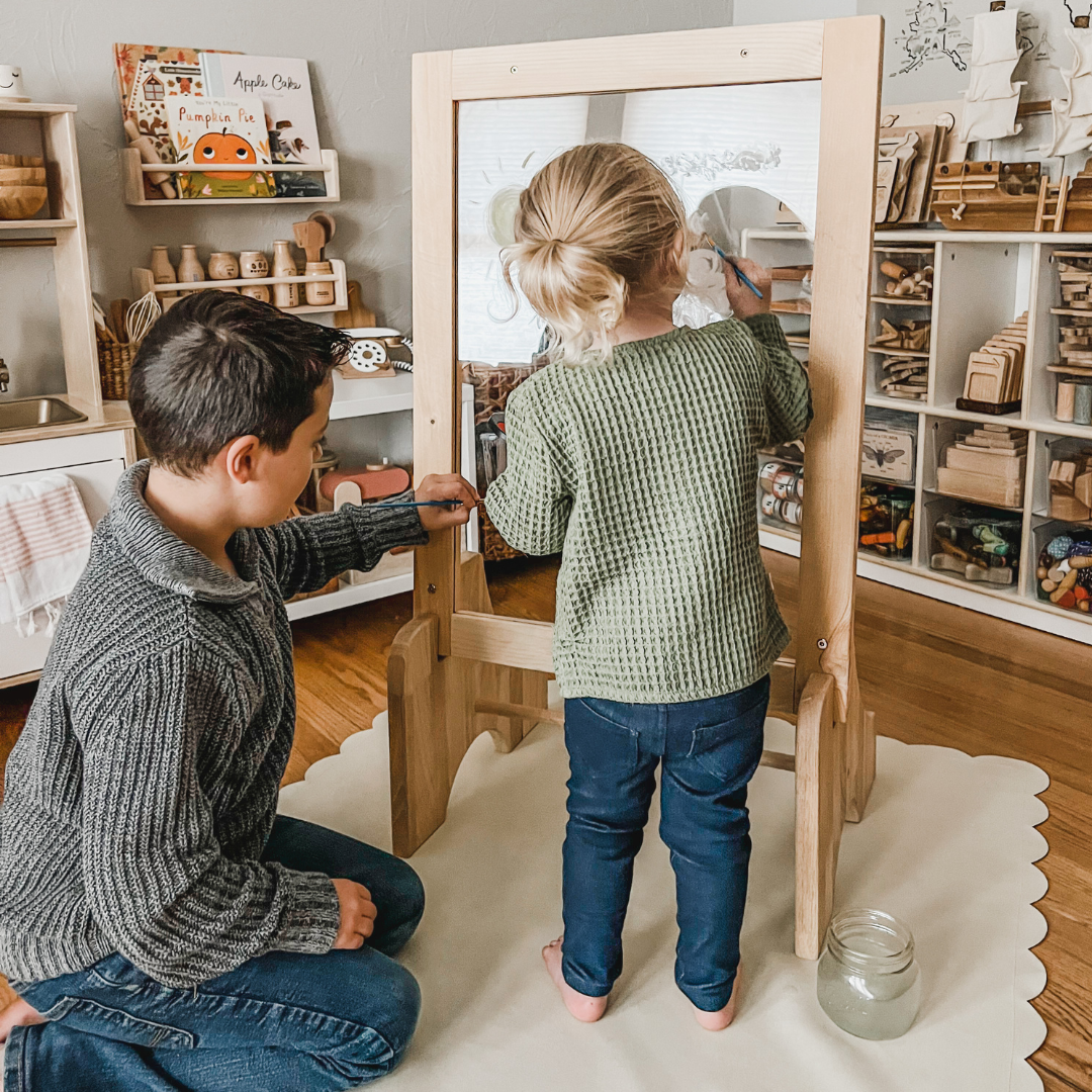 Q Toys Toddler Wooden Perspex Easel Seconds