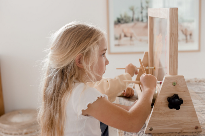 Final Sale Item: Q Toys 4 in 1 Table Easel "Seconds" (Limited Stock)