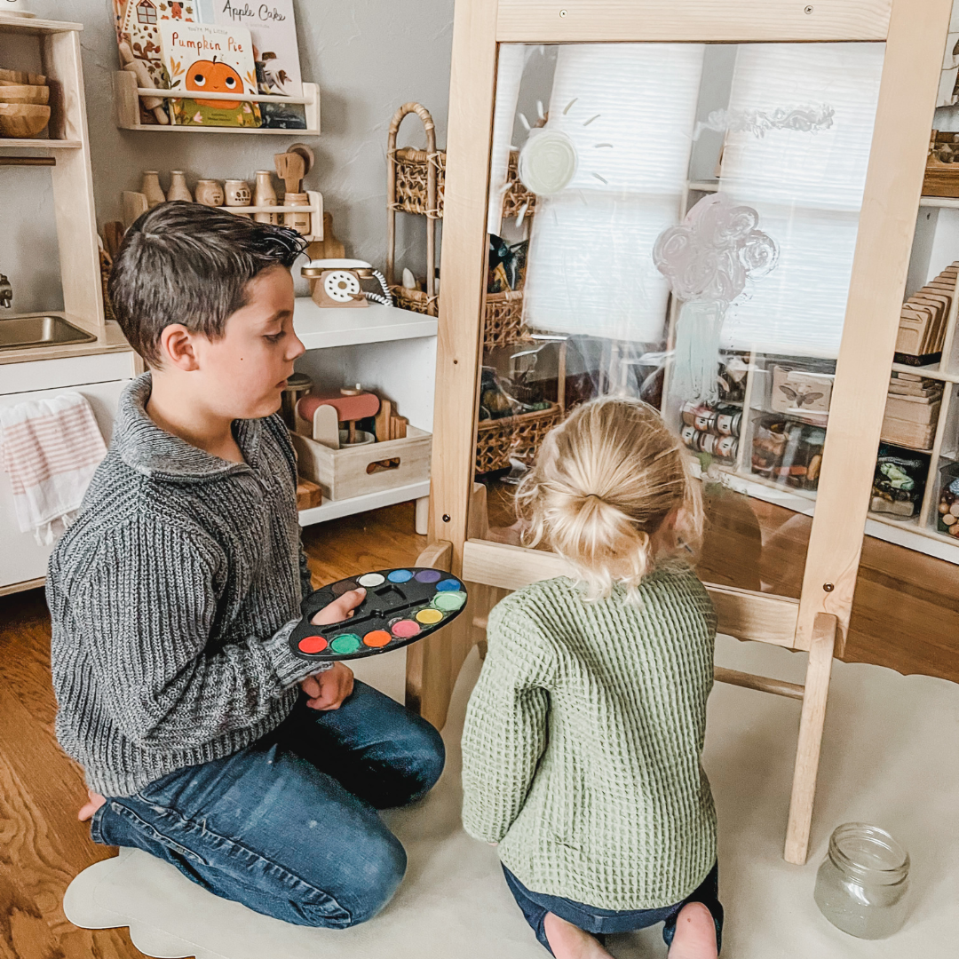 Q Toys Toddler Wooden Perspex Easel Seconds