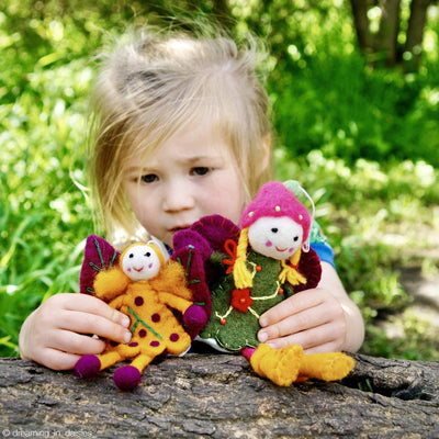 Felt Fairy, Green Dress