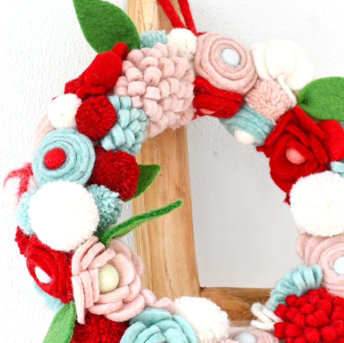 Sale Felt Flower Wreath
