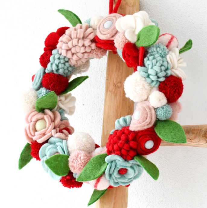 Sale Felt Flower Wreath