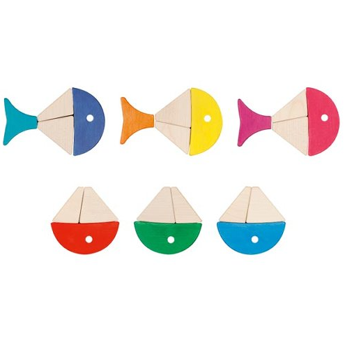 Sale Goki Color and Shape Sorting Game, 6 Fish