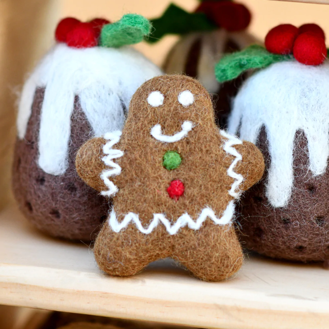 Pre-Order Felt Gingerbread Cookie (Ships in mid-November)