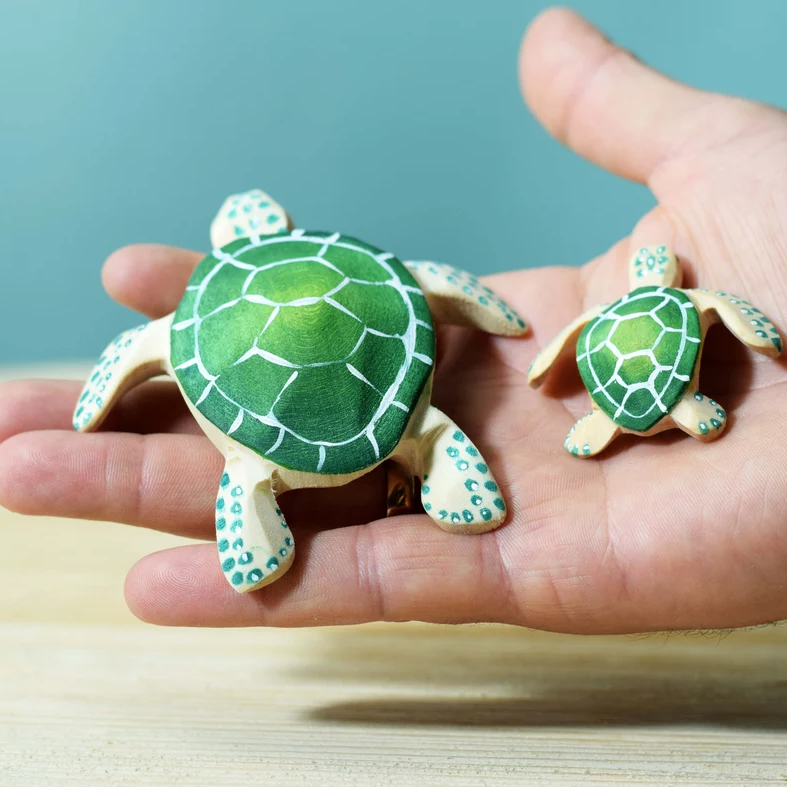 Bumbu Wooden Green Turtle