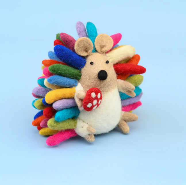 Colorful Rainbow Hedgehog